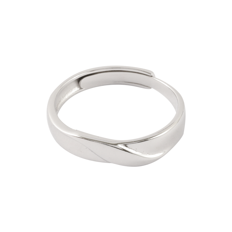 純銀對戒，情侶戒指 羽翼造型 質地細膩；獨特的承諾 永恆的誓言（3796男款）