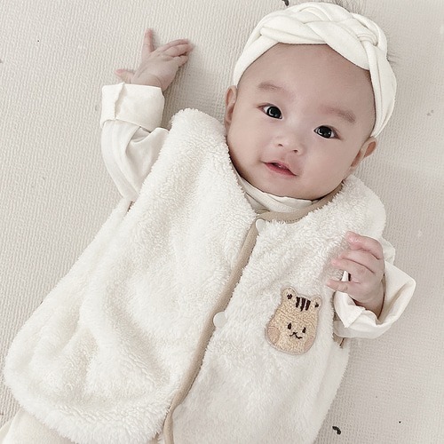 DOTFRIENDS暖氣系列-微纖維One point毛絨馬甲