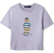 [S] WHO.A.U STEVE PHOTO CROP T-SHIRT,PURPLE, WHRPE3724F-00-PURPLE (SWAU344)