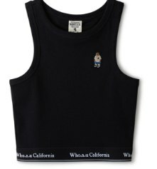 [S] WHO.A.U STEVE RIBBED SLEEVELESS,BLACK, WHRNE3791F-00-BLACK [FINAL SALE] (SWAU345)