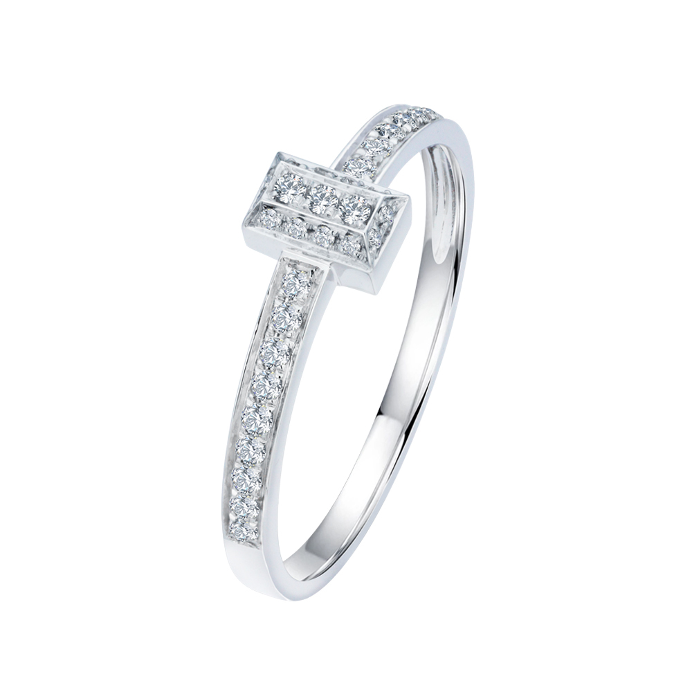 18K輕奢滿鑽鑽石戒指