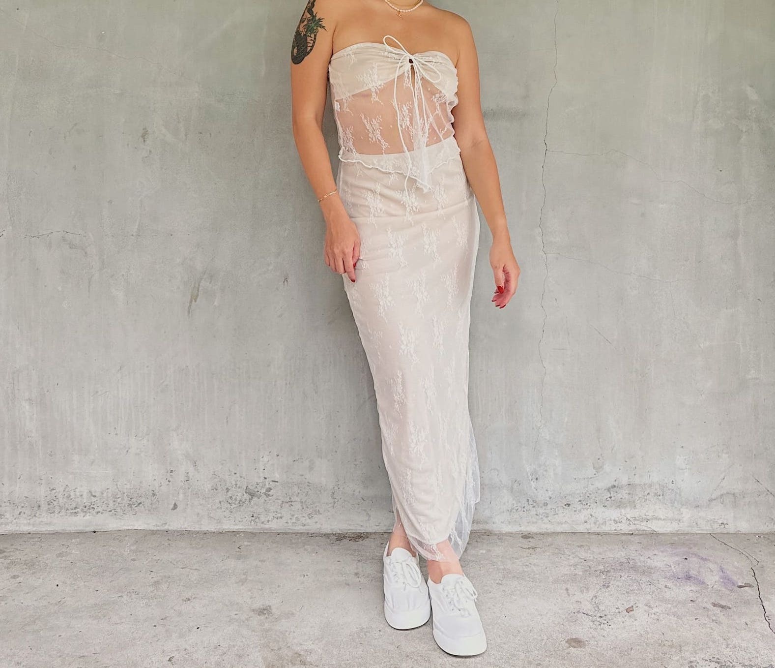 帆布厚底小白鞋