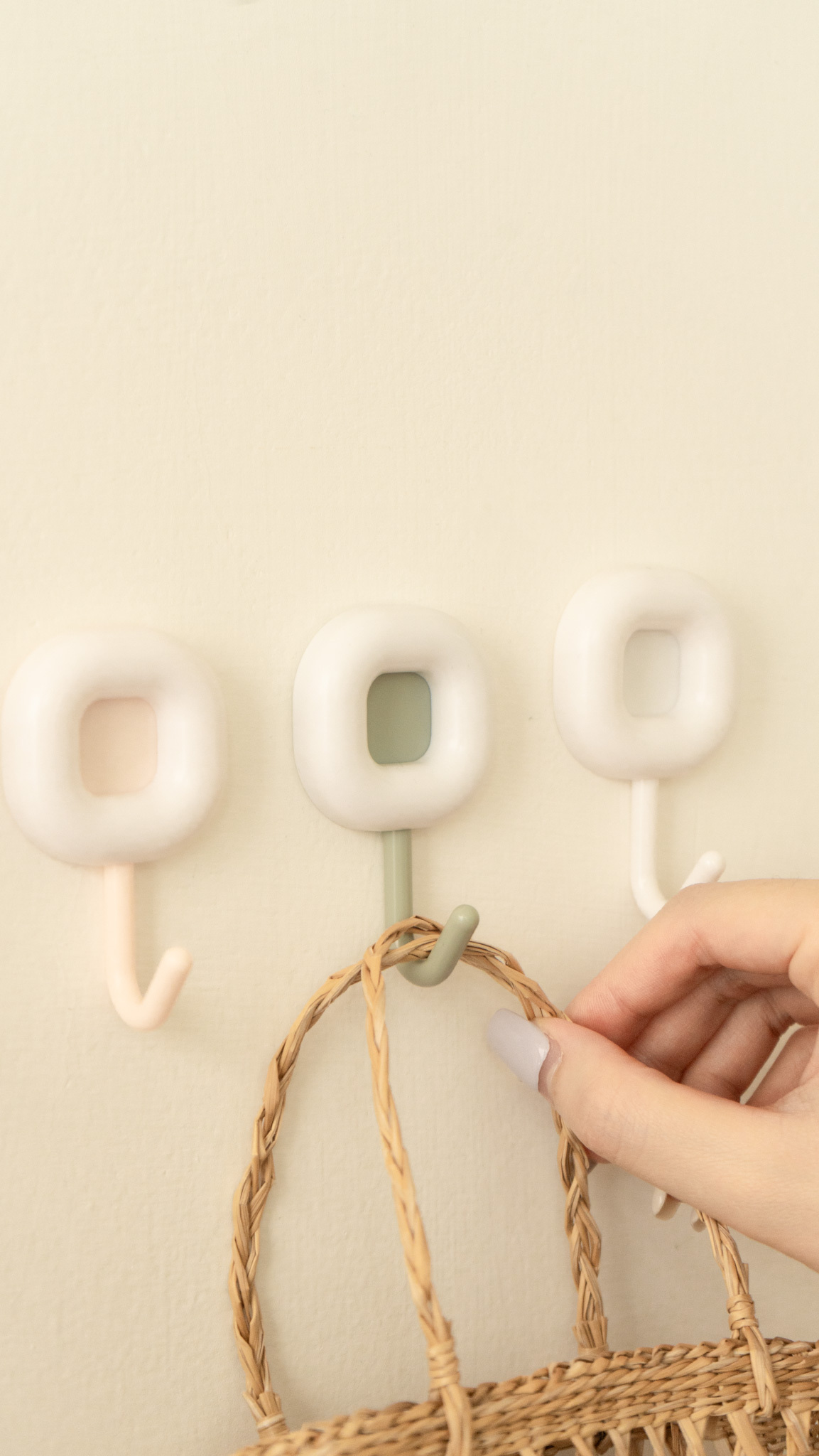 方形四色小掛鉤