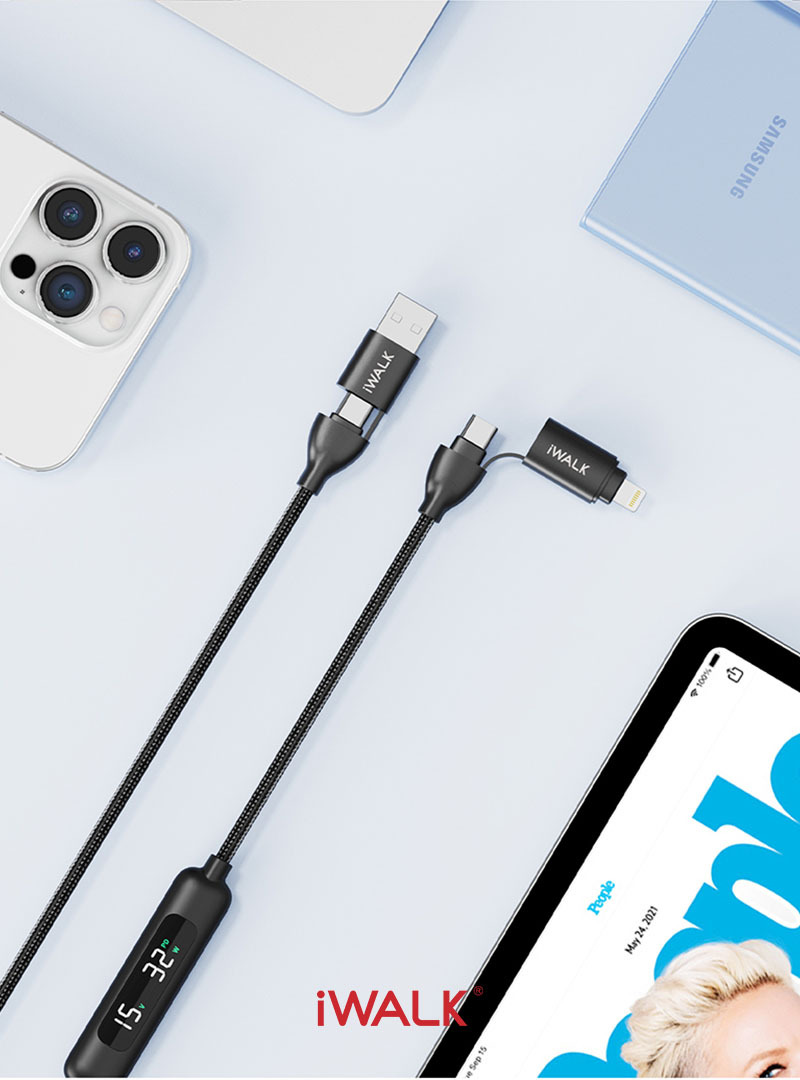 iWALK四合一數據充電線