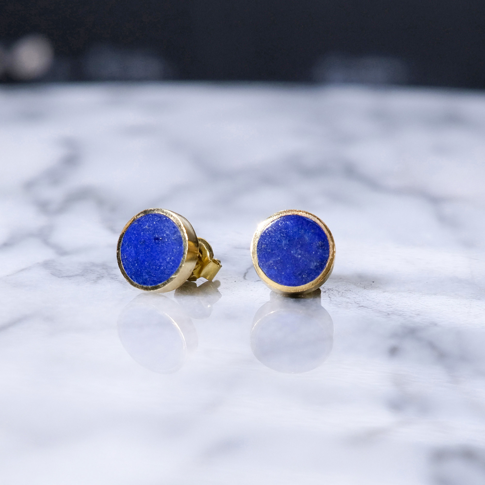 伊斯蘭金工｜Mah 青金石耳環｜阿富汗