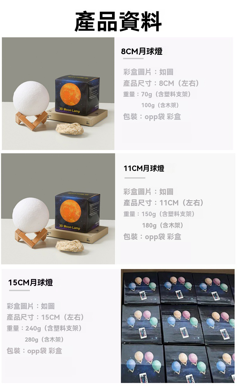 DIY手繪星球燈月球小夜燈-木支架+12色顏料+色盤+筆+蘑菇棒+彩盒 AD1538