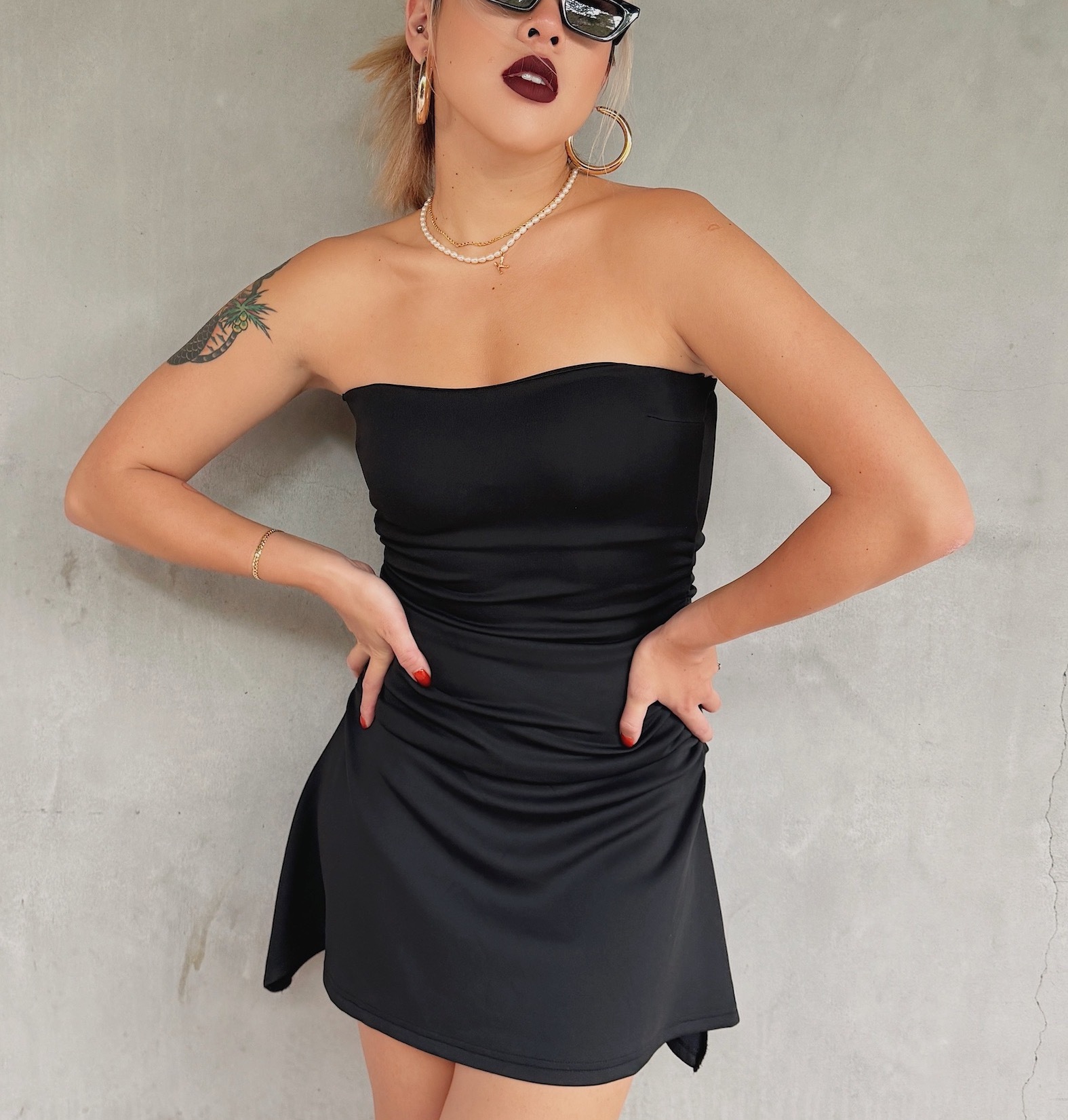 絲滑緞面小洋裝✨有罩杯(2色)