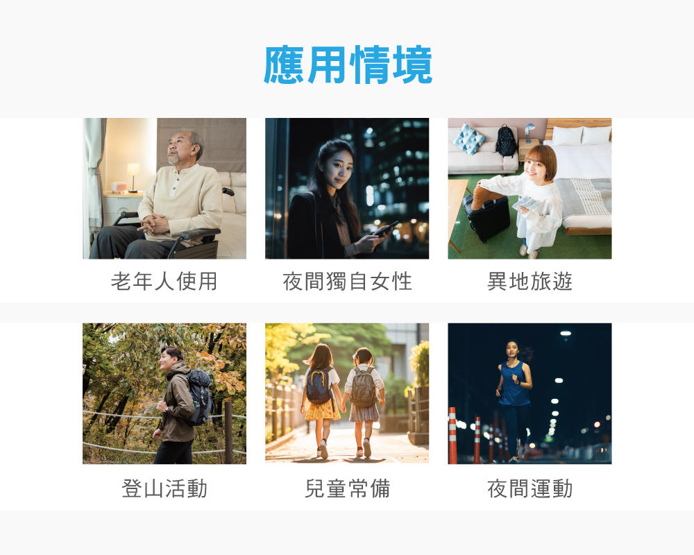 隨身警報器,適用空間