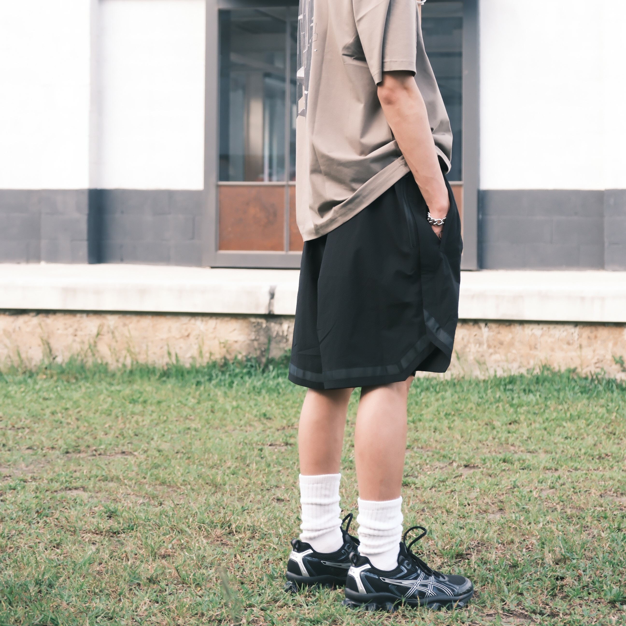 2024SS oqLiq TEARAWAY SHORTS 泡泡砂 短褲 現貨 24SP04A