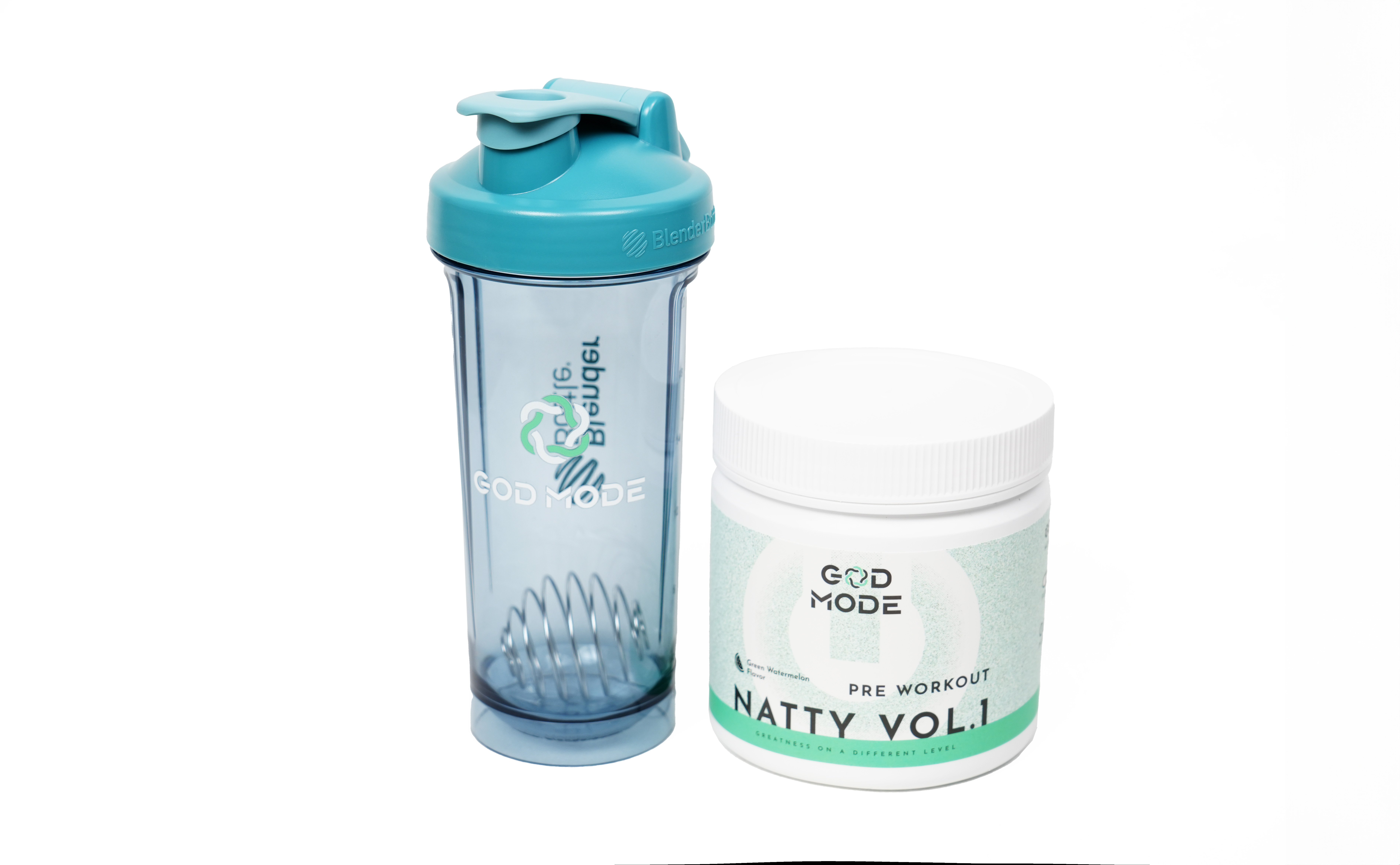 GOD MODE 「PRE WORKOUT 」訓前能量補給飲+Blender Bottle x GOD MODE聯名搖搖杯 組合