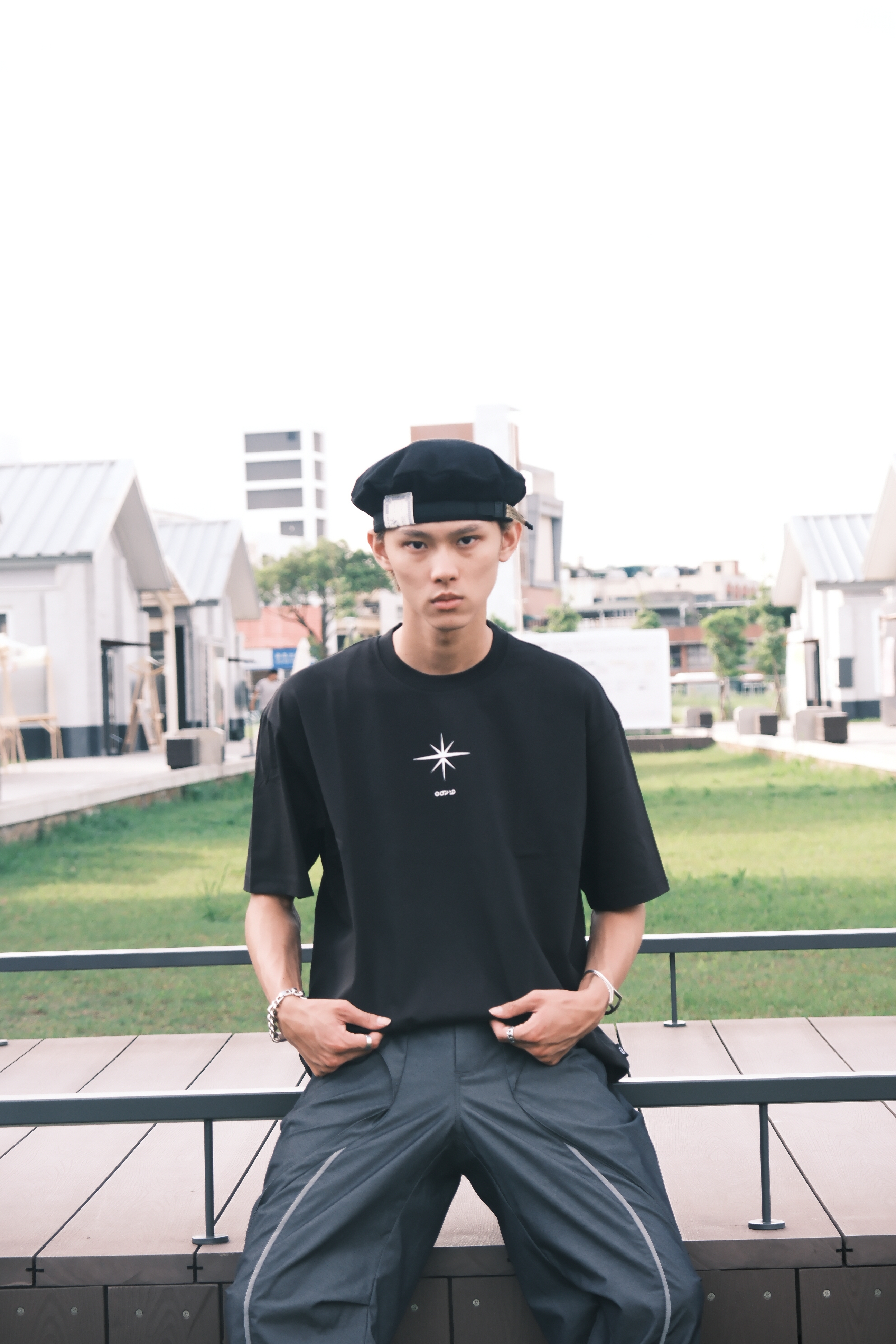 2024SS oqLiq FLYING NIMBUS LADDER TEE 短T 現貨 24ST07A