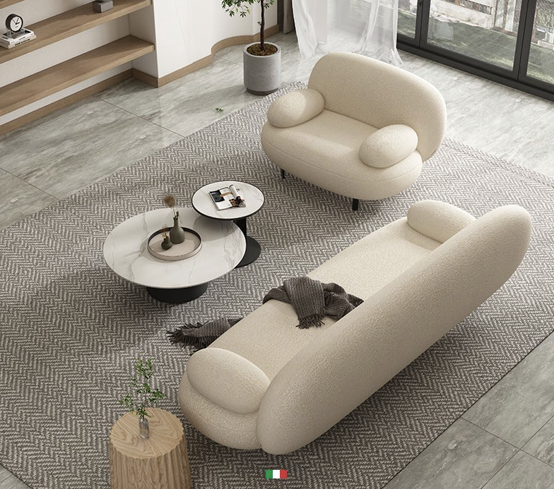 羊羔絨單人沙發椅