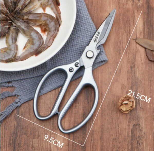 Special multifunctional scissors for hot push - fifth generation K39 silver