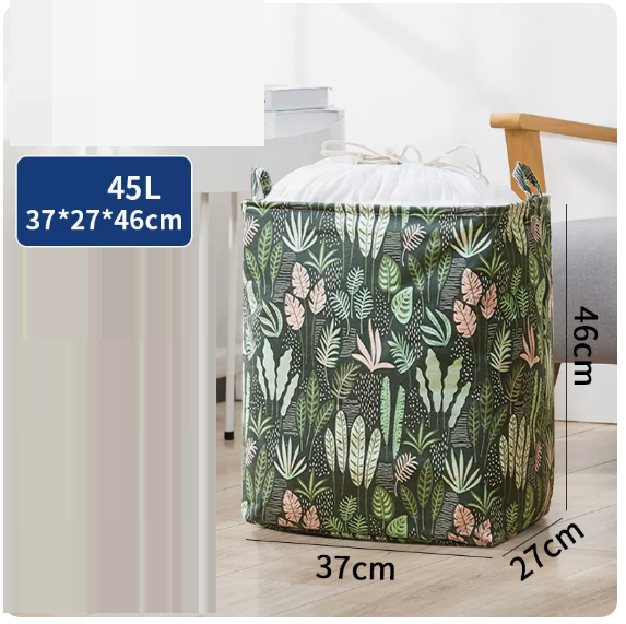 Hot recommendation (pack of 2) clothes storage bag (green water grass 45 liters)