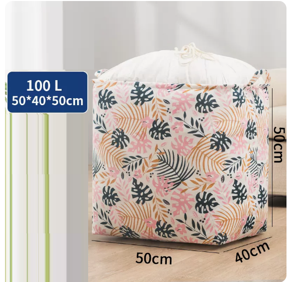 Hot recommendation (pack of 2) clothes storage bag (pink banana 100 liters)