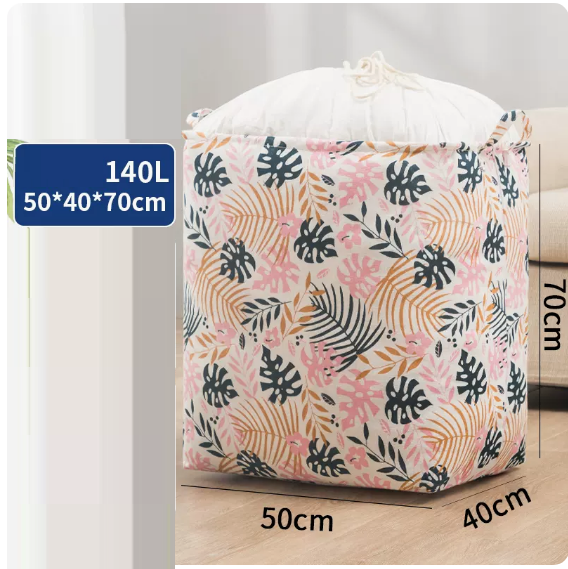 Hot recommendation (pack of 2) clothes storage bag (pink banana 140 liters)