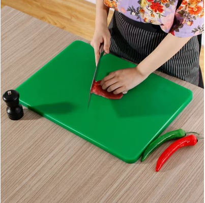 Popular plastic PE cutting board (green, 50x35x2cm)
