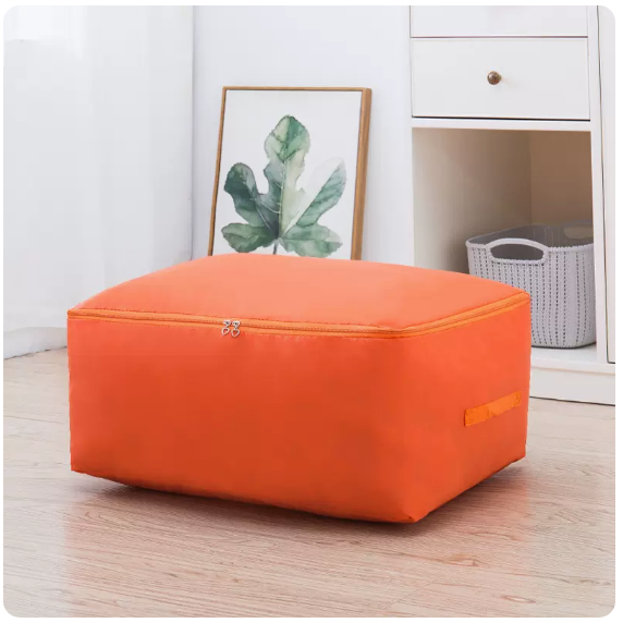 Popular Oxford cloth quilt storage bag (orange) (extra large (60*50*25))