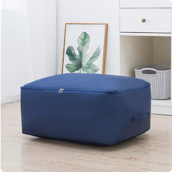 Popular Oxford cloth quilt storage bag (navy blue) (extra large (70*50*30))
