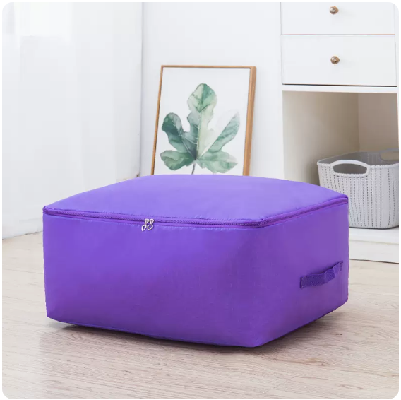 Popular Oxford cloth quilt storage bag (purple) (extra large (60*50*25))