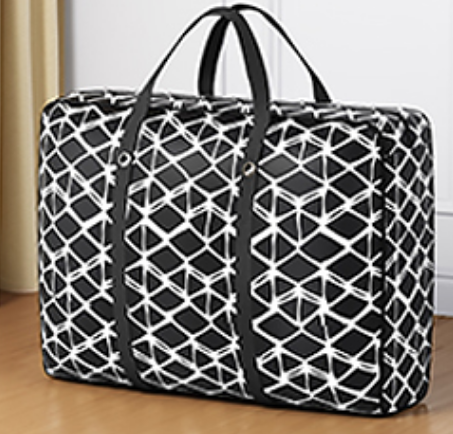 New simple large-capacity clothing and quilt storage bag (diamond-shaped) (size: huge size-90*60*26CM)