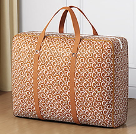 New simple large-capacity clothing and quilt storage bag (letter style) (size: large-60*45*20CM)