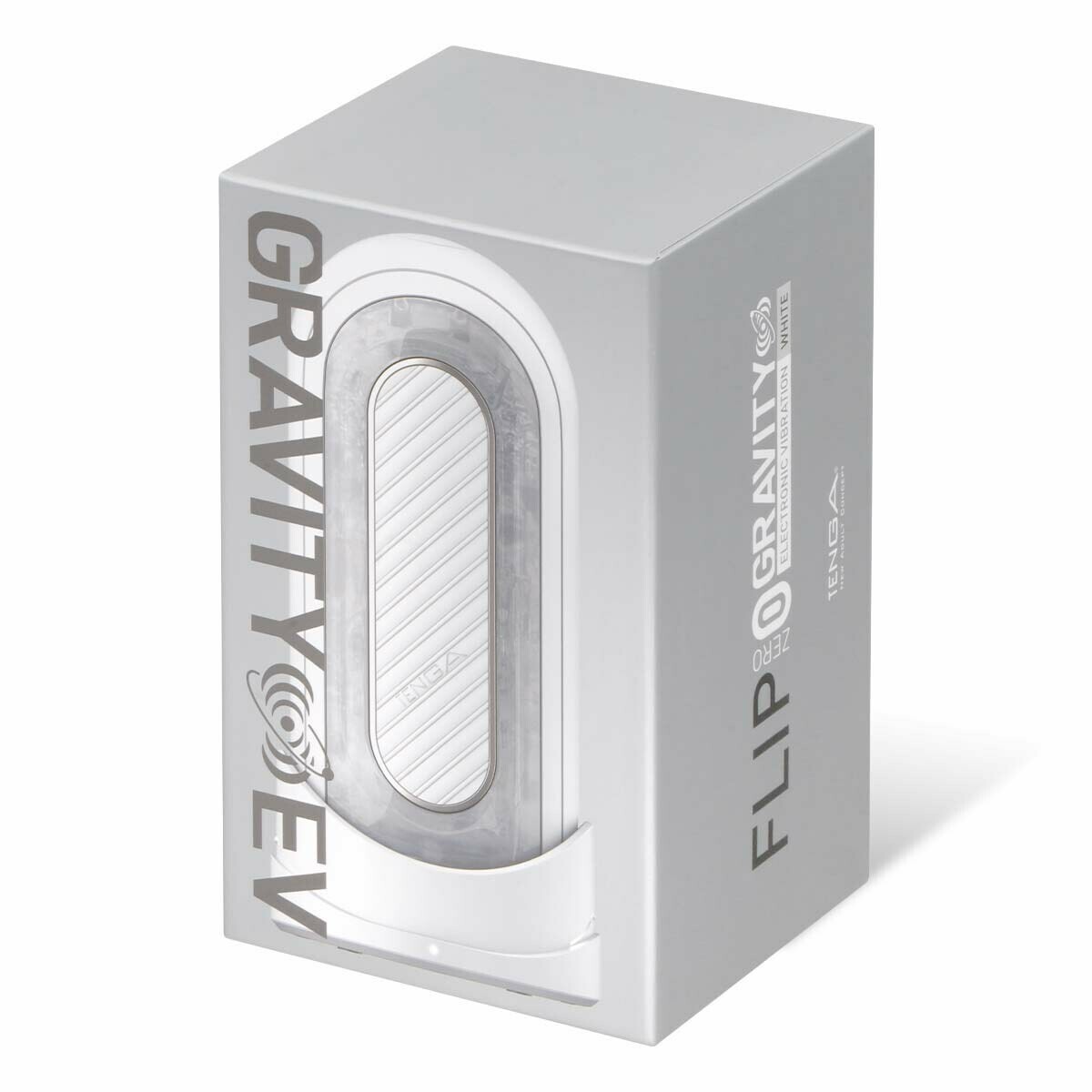 日本TENGA Flip 0（Zero） Gravity White 柔軟版零重力電動飛機杯（銀白色）