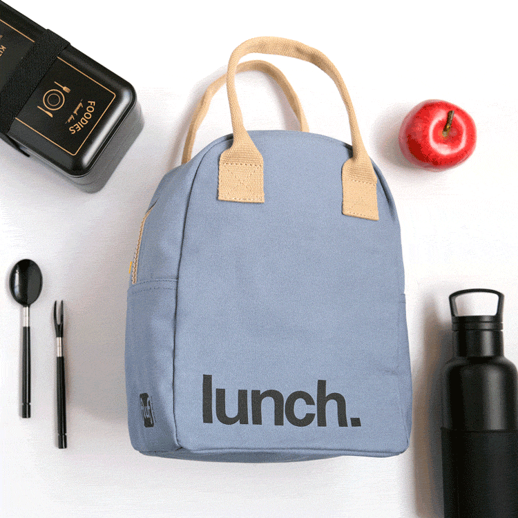 【加拿大Fluf】有機棉拉鍊隨手袋