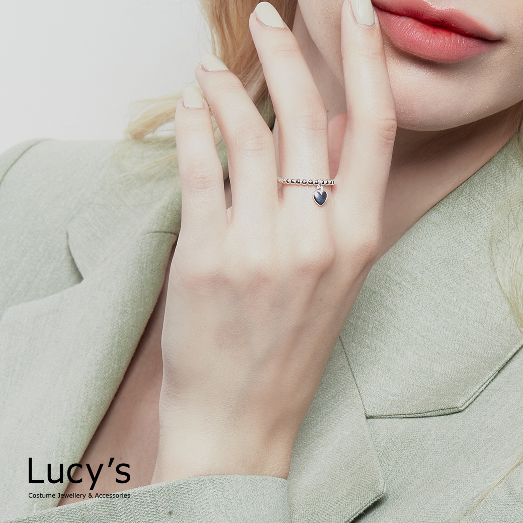 925純銀 甜美心動 開口戒 (112102)