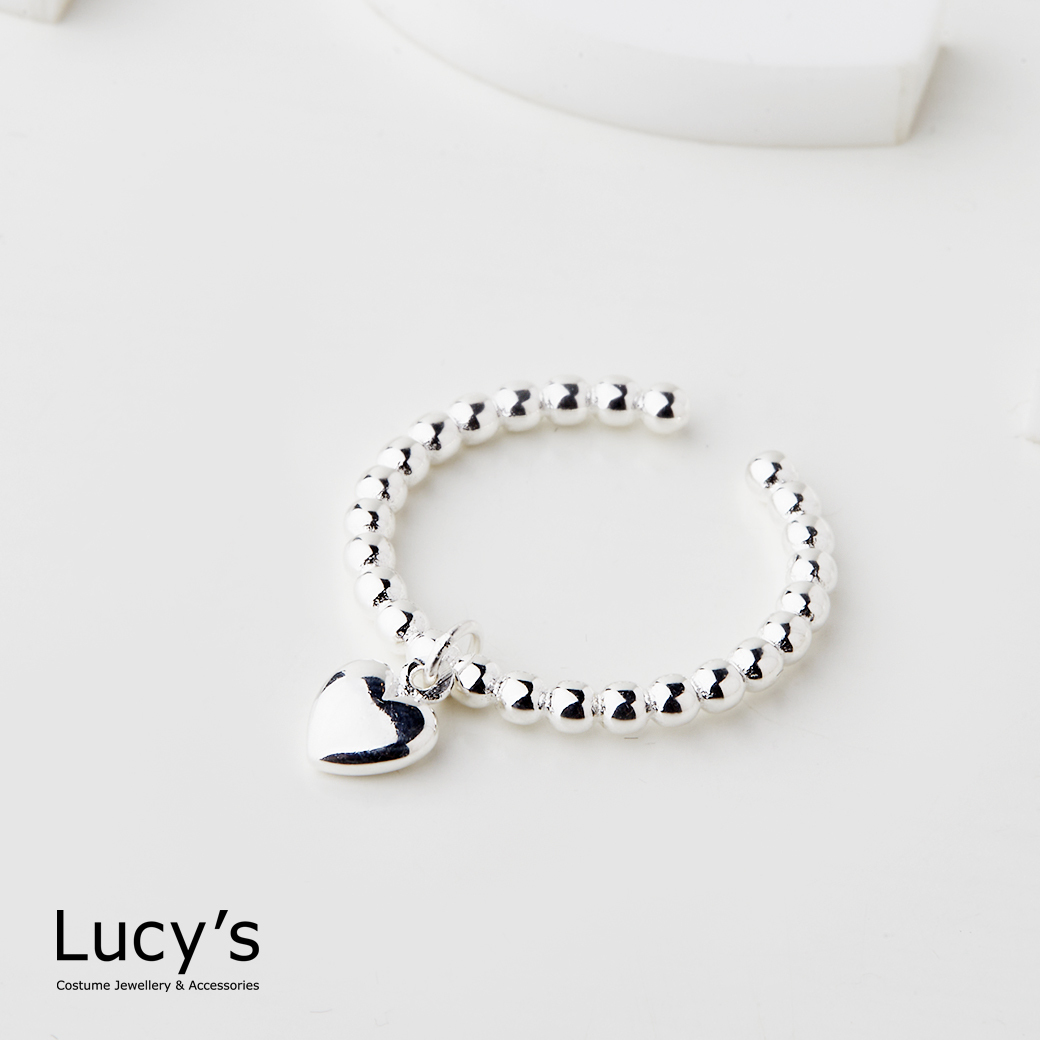 925純銀 甜美心動 開口戒 (112102)