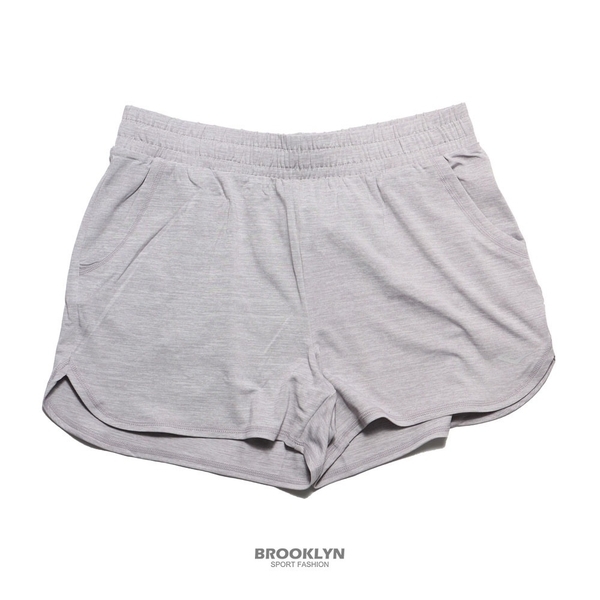 EVERLAST 短褲 麻灰 小LOGO 休閒 運動短褲 女 4122150111