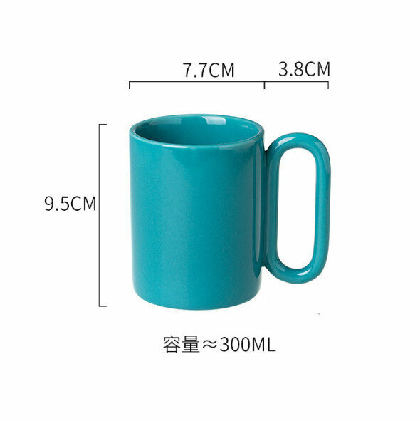 熱推簡約陶瓷咖啡杯（深綠色）