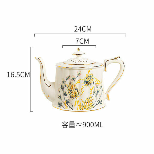 Hot Recommendation Retro Palace Style Ceramic Pot (Wheat Sui)