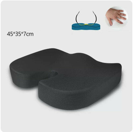 Hot-recommended memory foam seat cushion [second generation breathable mesh black]