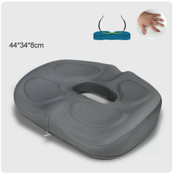 Hot Recommended Memory Foam Seat Cushion [Fifth Generation Upgraded Gray]