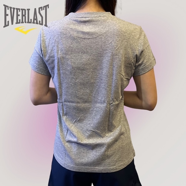 EVERLAST 短袖 灰色 輕薄 內搭 快乾 圓領 素T 短T 女 4922100310