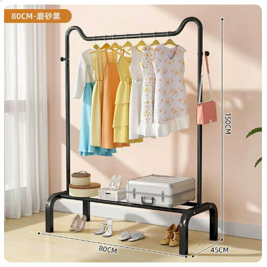 New clothes drying rack [80cm cat ears-matte black]
