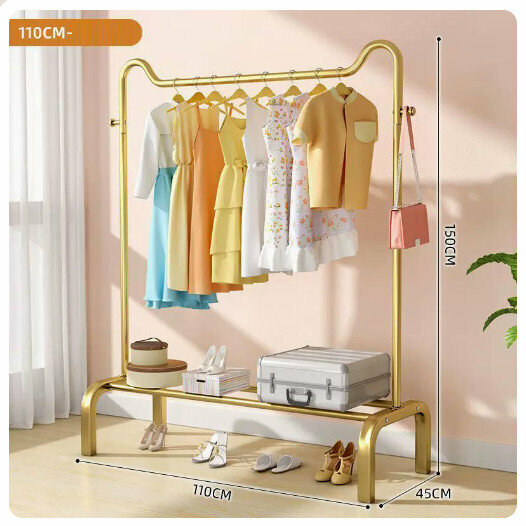 New clothes drying rack [110cm cat ears-Glory Gold]