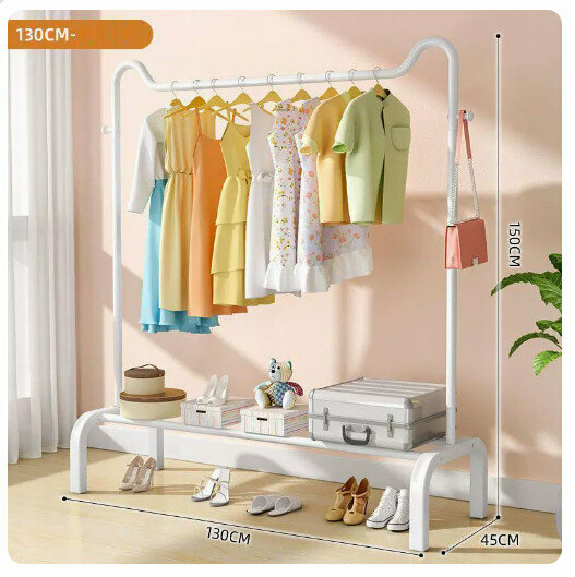 New clothes drying rack [130cm cat ears-noble white]