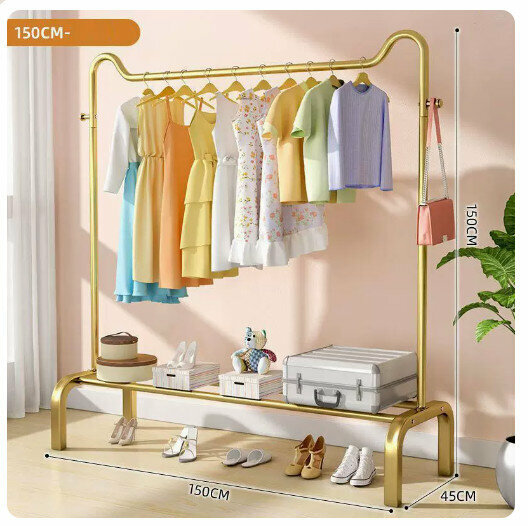 New clothes drying rack [150cm cat ears-Glory Gold]