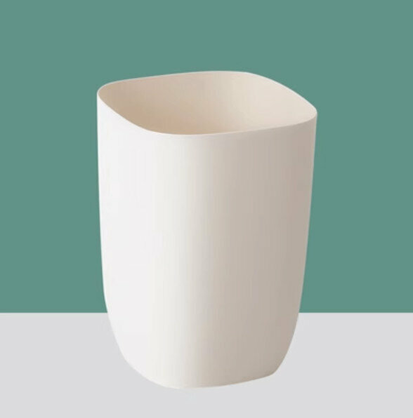 新款簡約垃圾桶【米白色】【規格：28*20cm】
