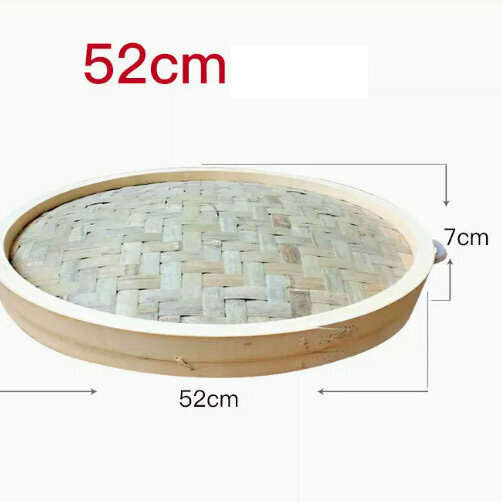 新款竹蒸屜竹蒸籠（52CM【單蓋】青皮（加深款））