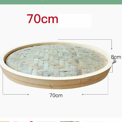 新款竹蒸屜竹蒸籠（70CM【單蓋】青皮（加深款））
