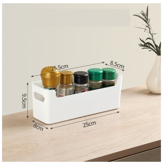 New large-capacity storage box (ivory white small [narrow model])