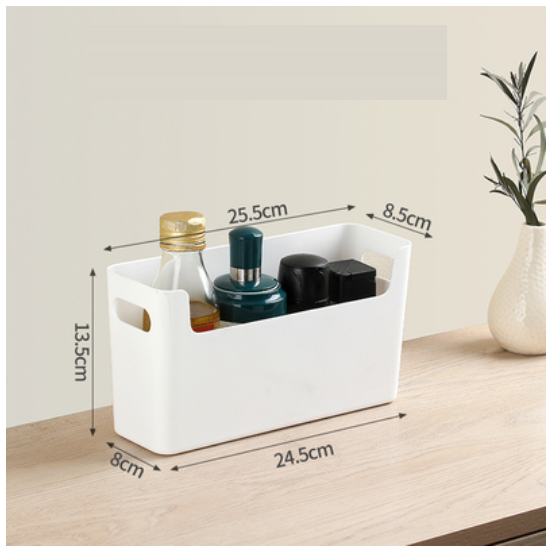 New large-capacity storage box (ivory white large [narrow style])