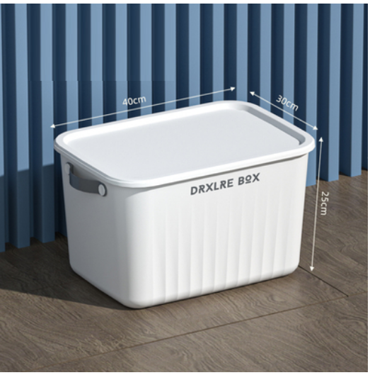 Hot Selling Desktop Plastic Storage Box (Tall Extra Large - Ivory - Upgraded with Portable)