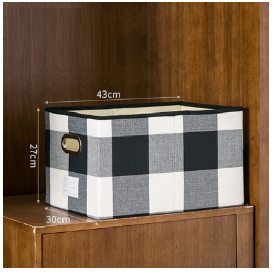 Hot-selling drawer-type clothing storage box (large black grid [without lid])