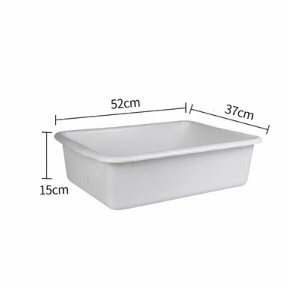 Hot selling thickened plastic storage basin (normal style 02-white)