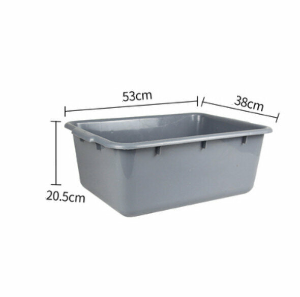 Hot selling thickened plastic storage basin (thickened version 03-grey)