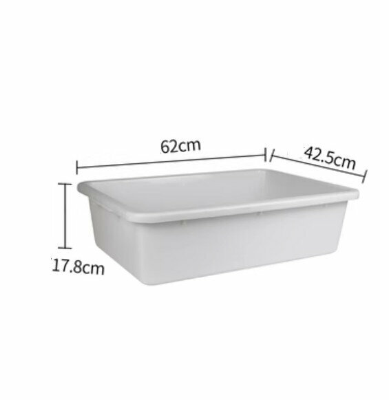 Hot selling thickened plastic storage basin (normal style 04-white)